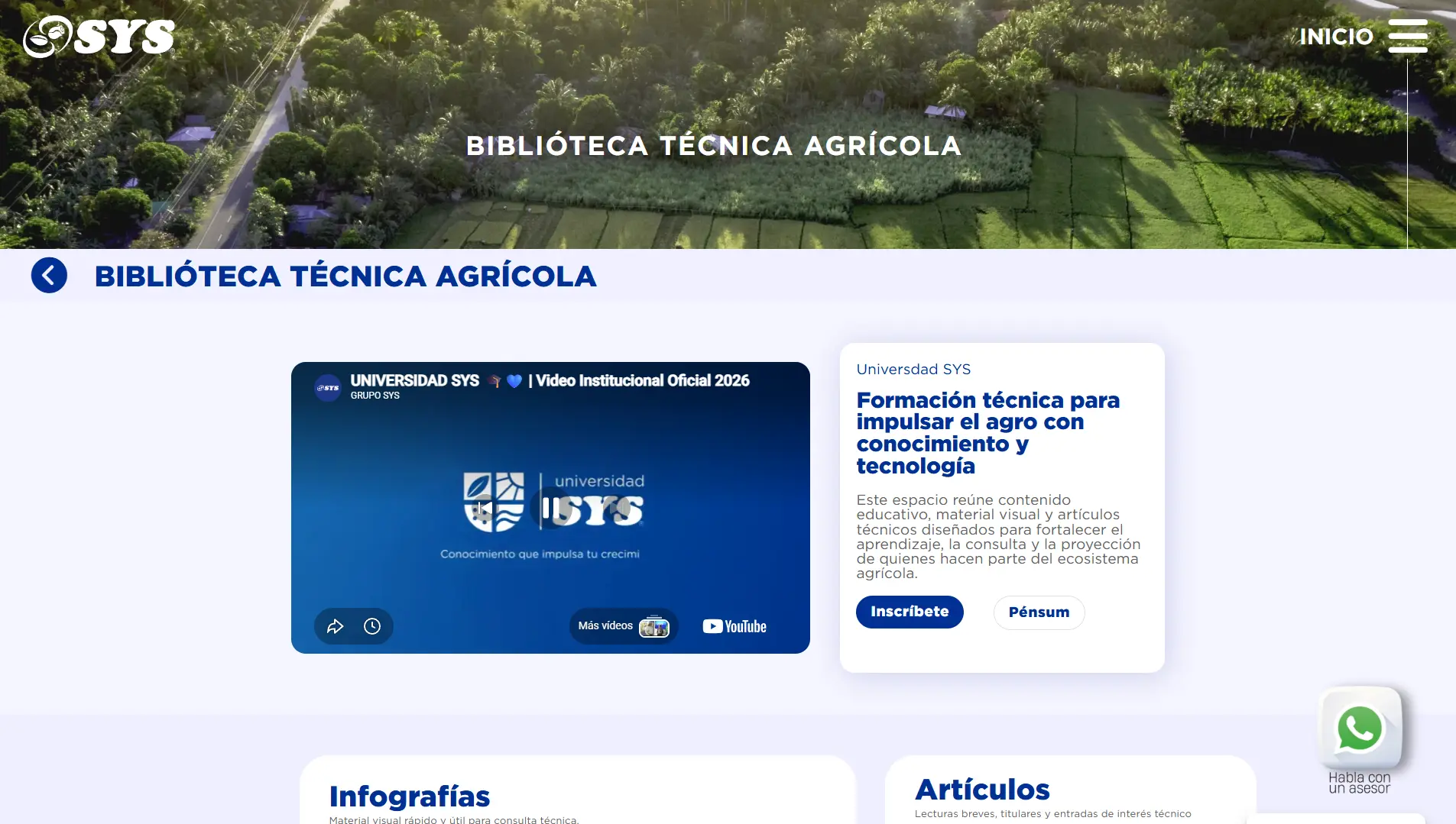 Sitio web SYS